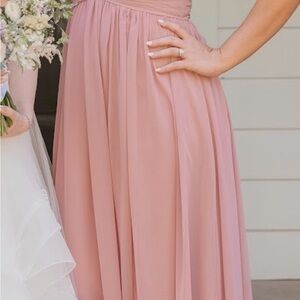 Azazie Dusty Rose Bridesmaid Gown
